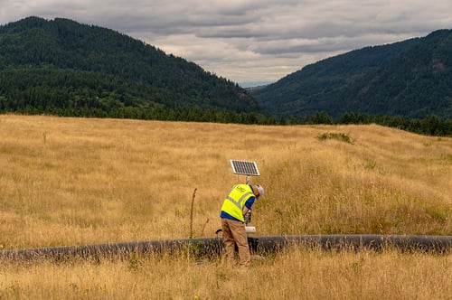 LoCI Field Service Rep maintaining the system